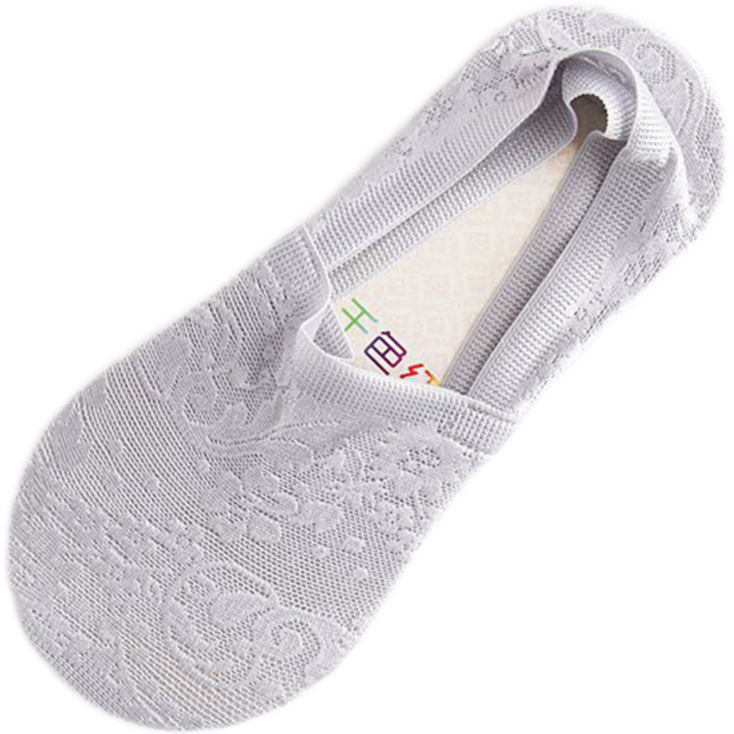 Socquette Dentelle Gris