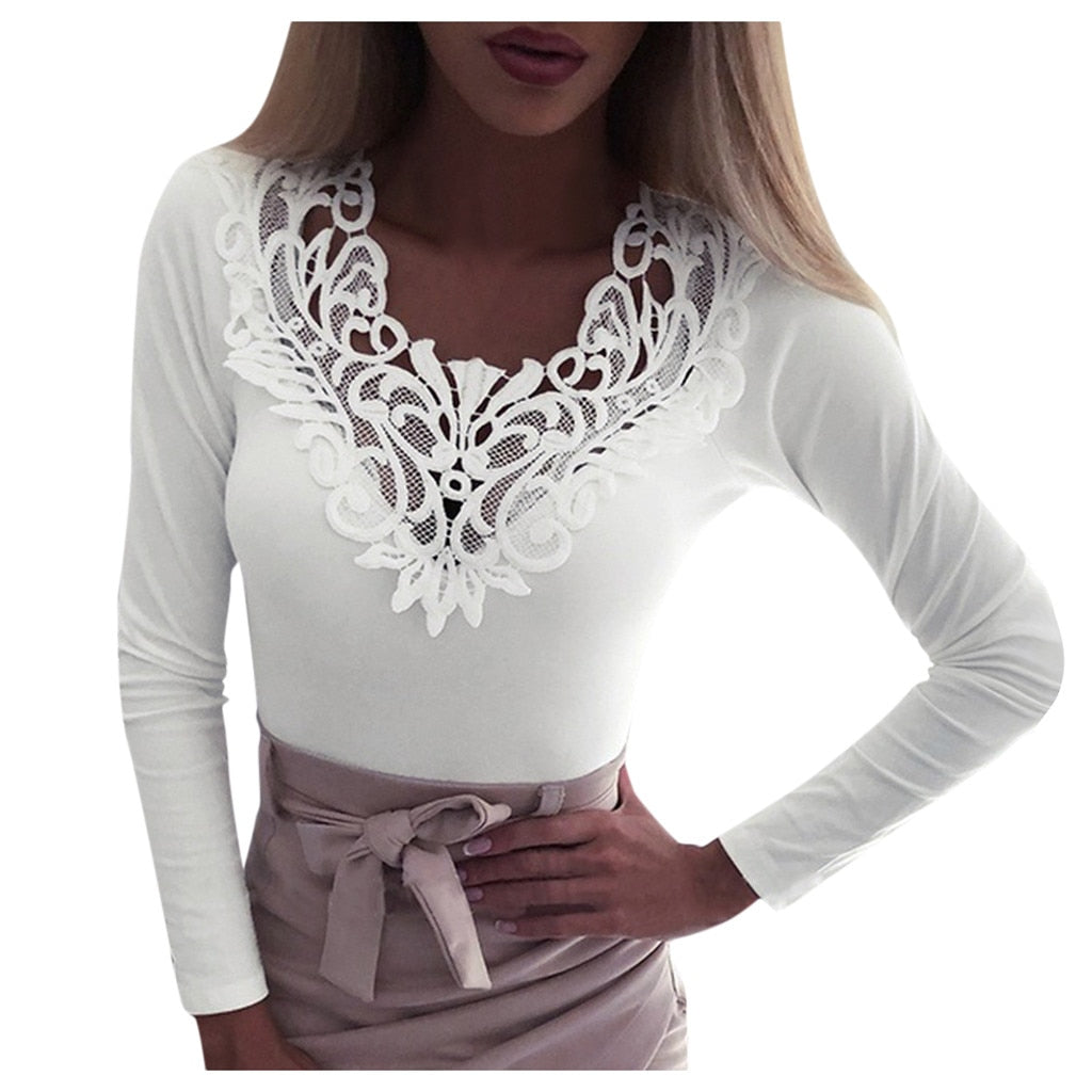 Sous Pull Dentelle Femme