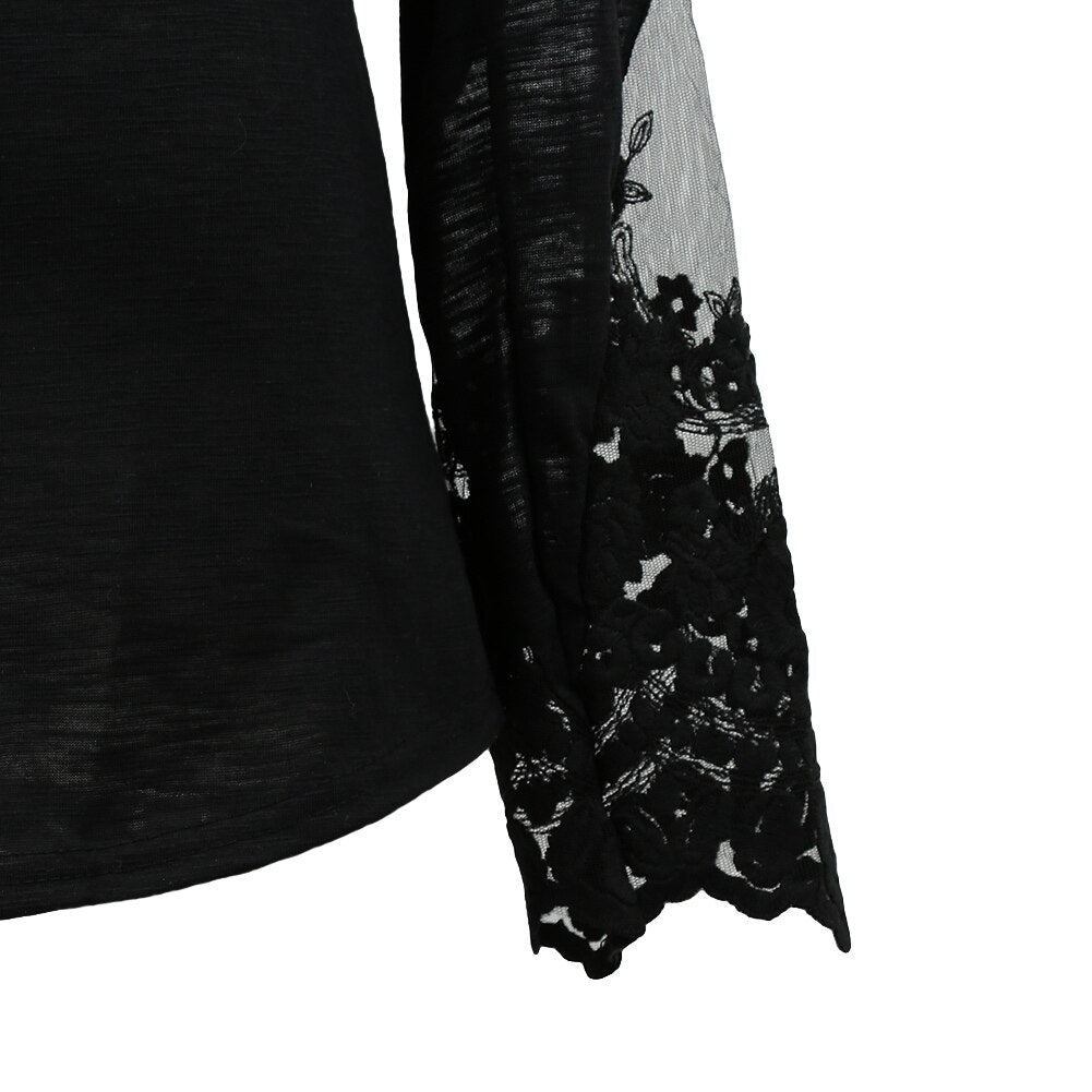 T-Shirt Manche Longue Dentelle