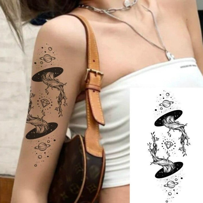 Tatouage Étoile Dentelle Femme
