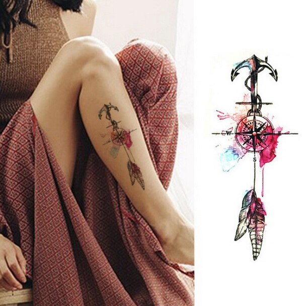 Tatouage Flèche Dentelle Femme