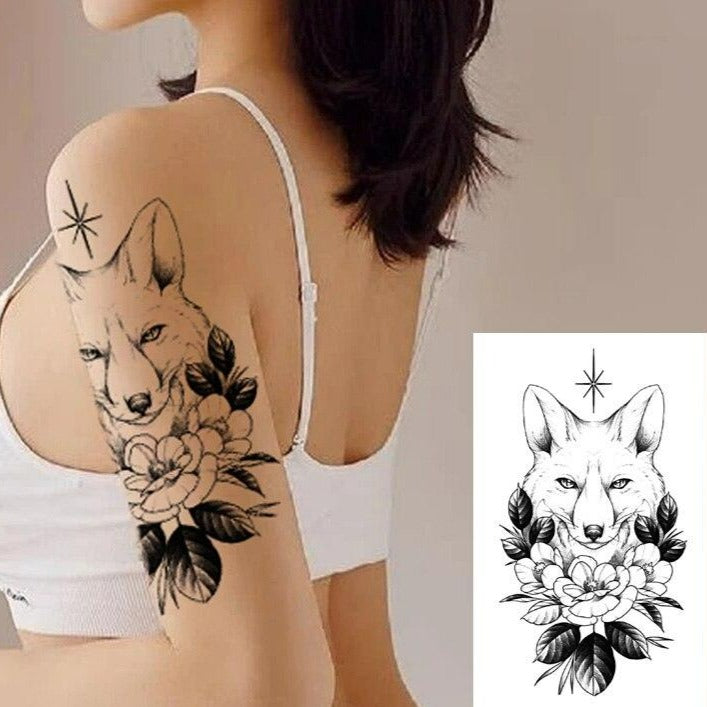 Tatouage Temporaire Renard Femme