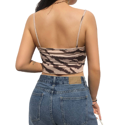 Top Beige Dentelle Dos