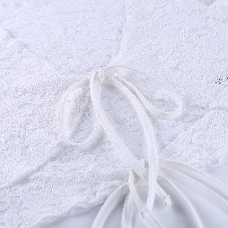 Top Blanc Dentelle