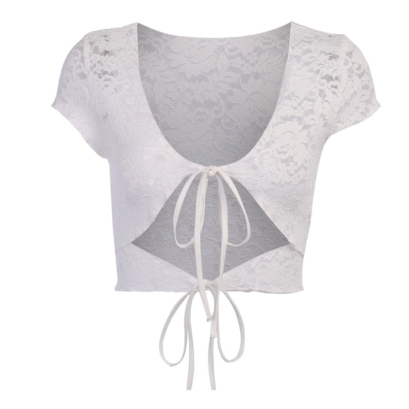 Top Blanc Dentelle