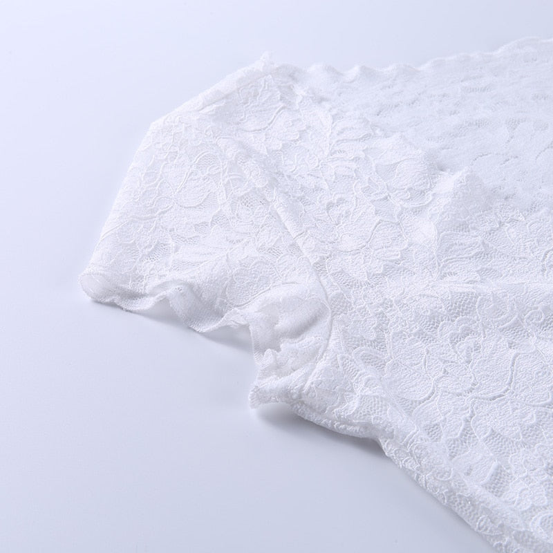 Top Blanc Dentelle