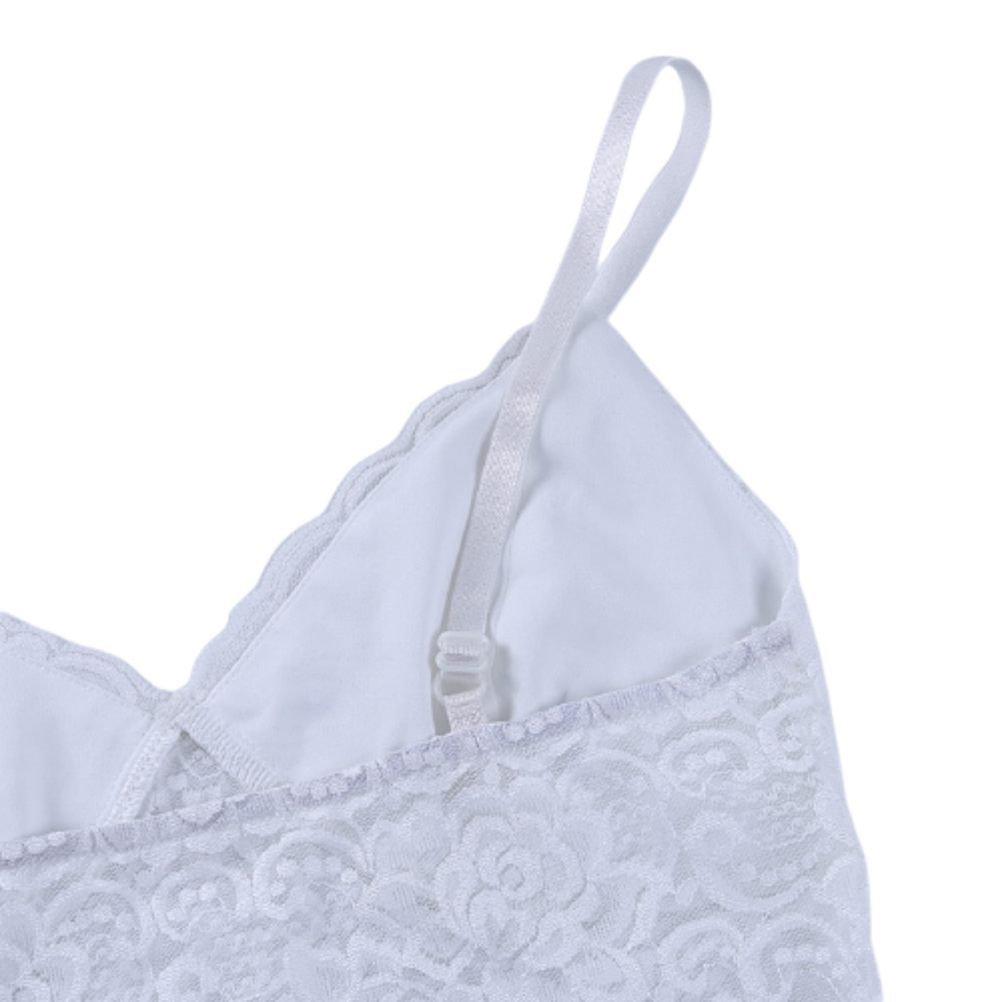 Top Court Dentelle Blanc