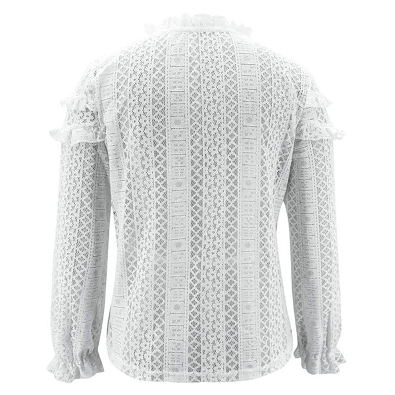 Top Dentelle Blanche Dos