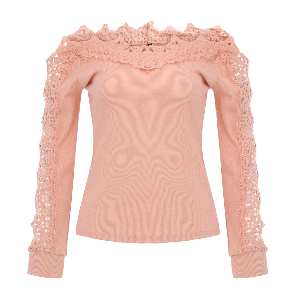 Top Dentelle Femme Rose