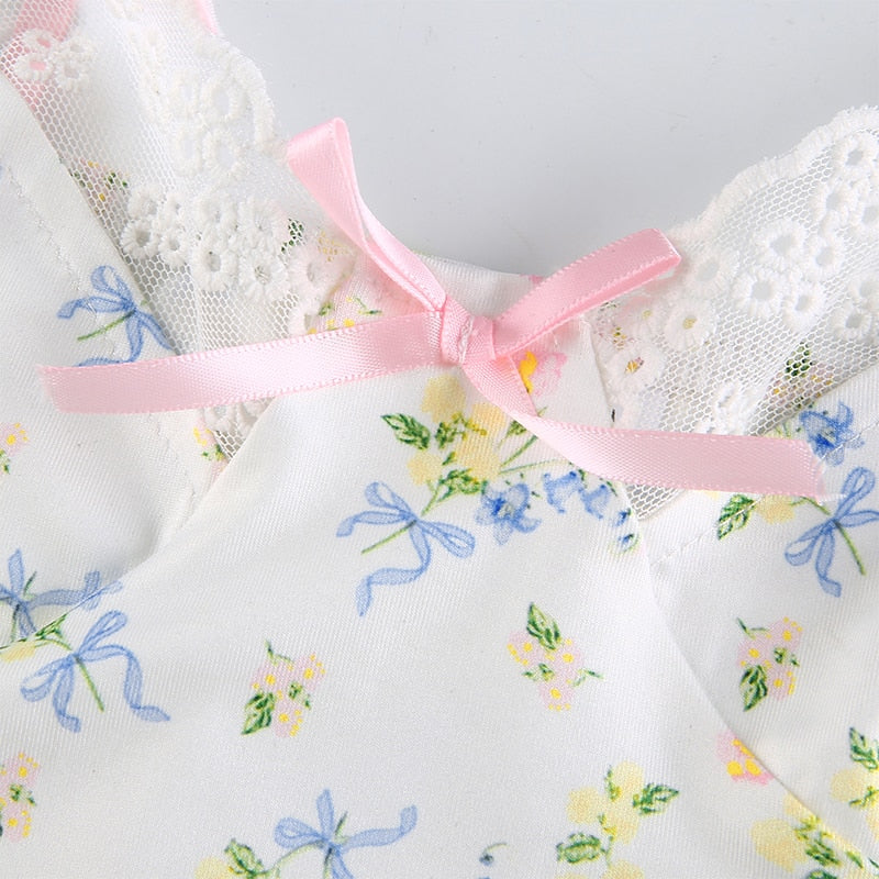 Top Dentelle Fleuri