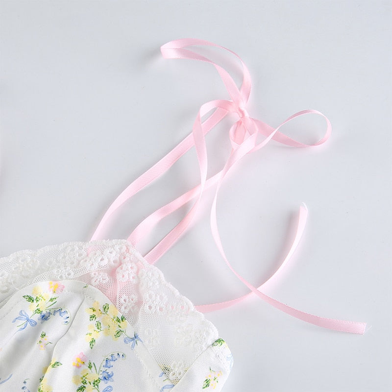 Top Dentelle Fleuri