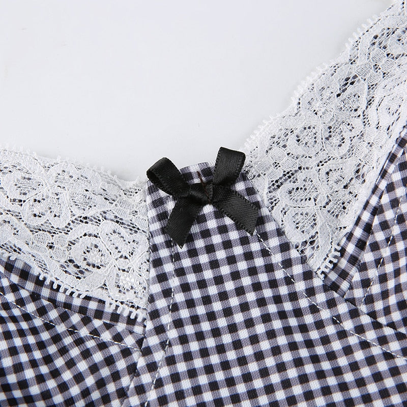 Top Dentelle Noir et Blanc