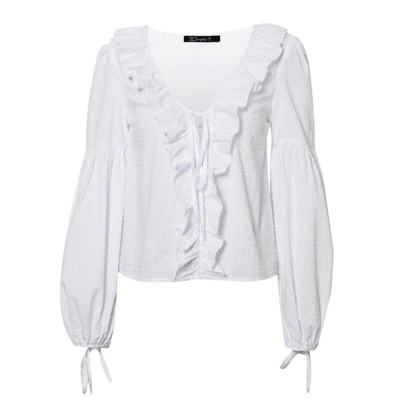 Top Dentelle Pois