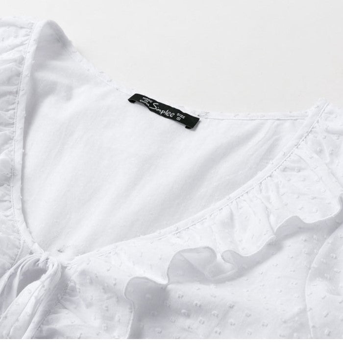 Top Dentelle Pois