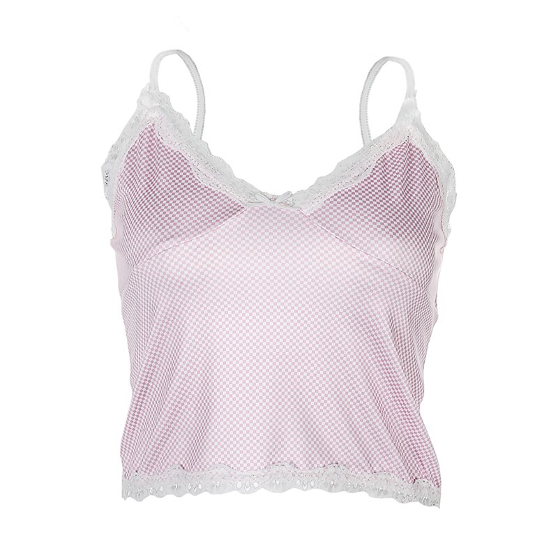 Top Dentelle Rose Pâle