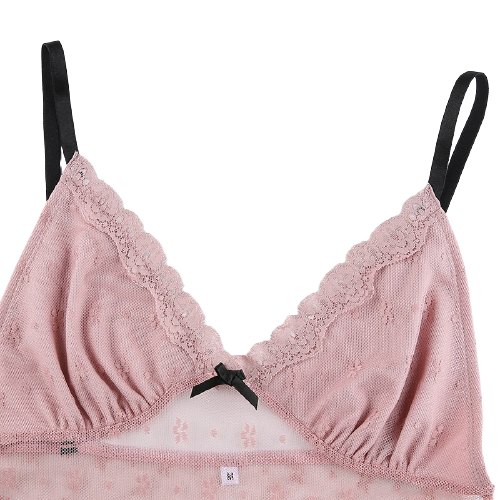 Top Dentelle Rose