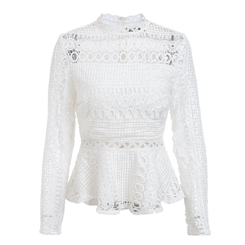 Top Femme Dentelle Blanc