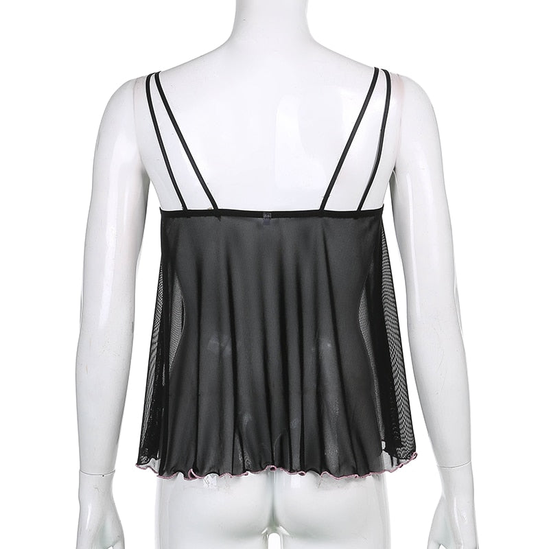Top Style Nuisette Dentelle Noir