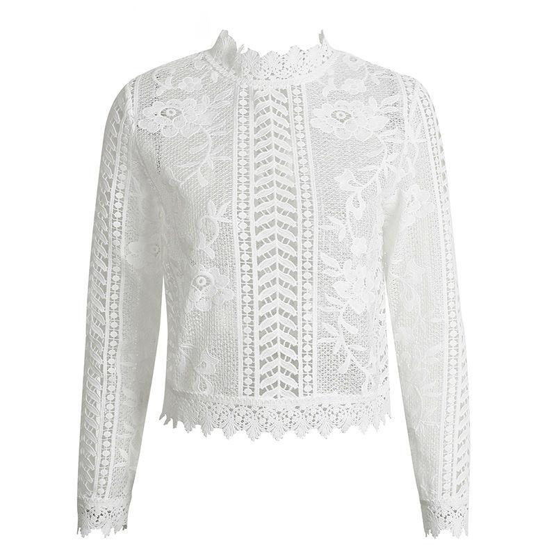 Top en Dentelle Blanc