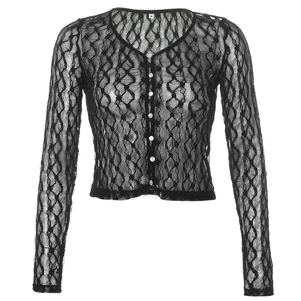 Veste Dentelle Femme Noir