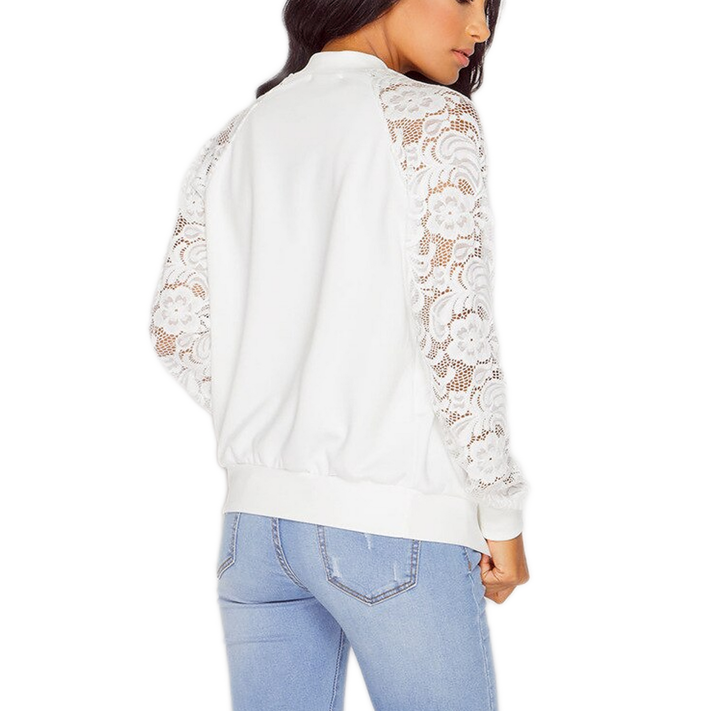 Veste Manche Dentelle Femme