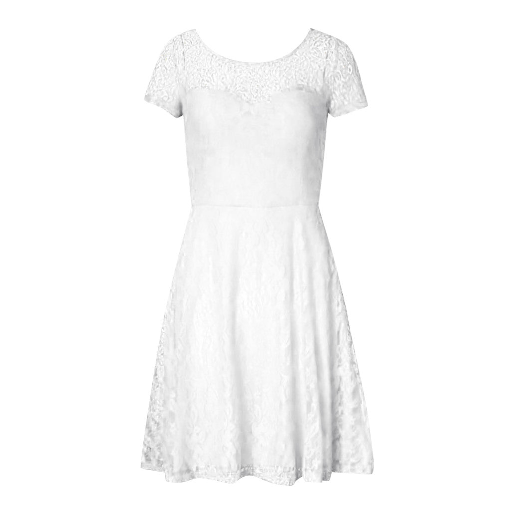 Robe Dentelle Bohème Blanche