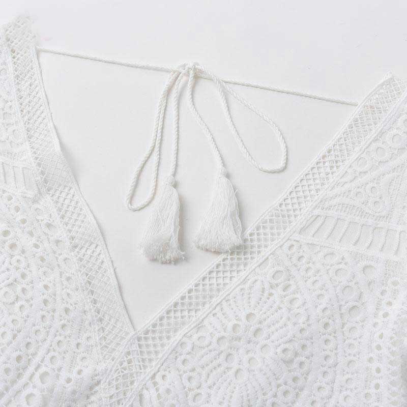 Robe Dentelle Blanche Bohème