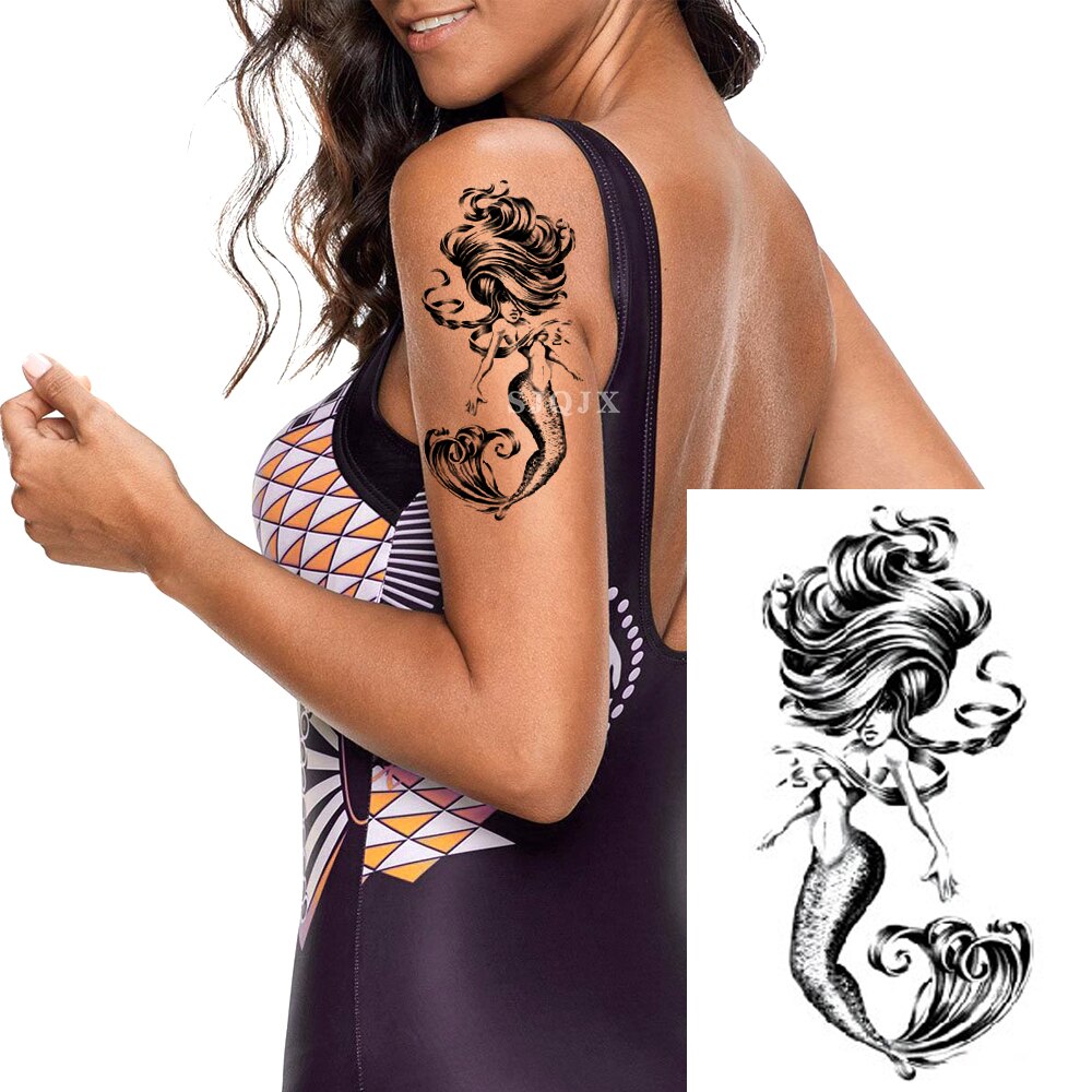 Tatouage Temporaire Sirène Femme
