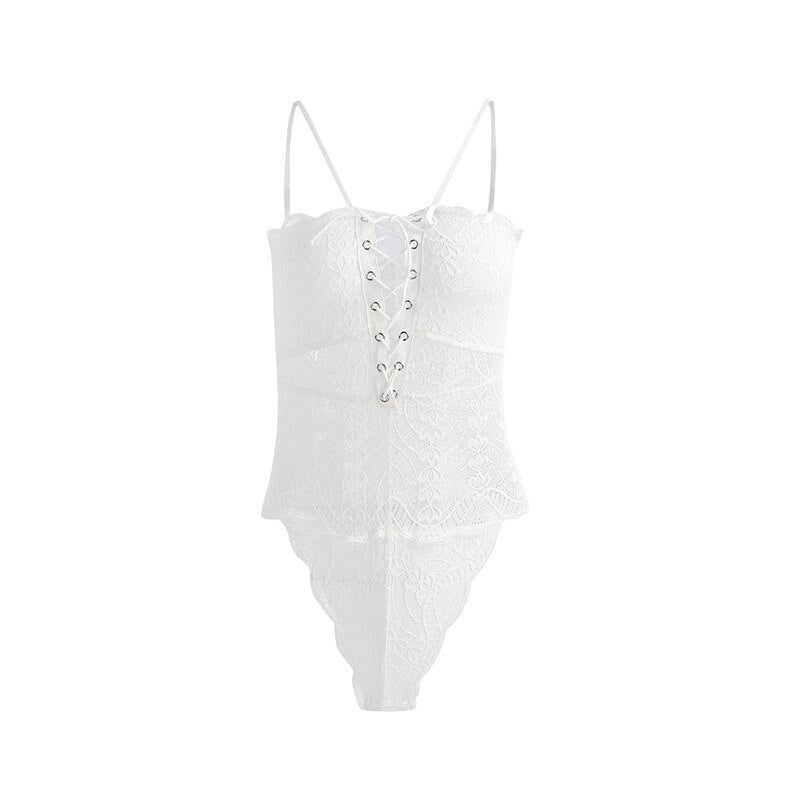 Body Corset Dentelle Blanc