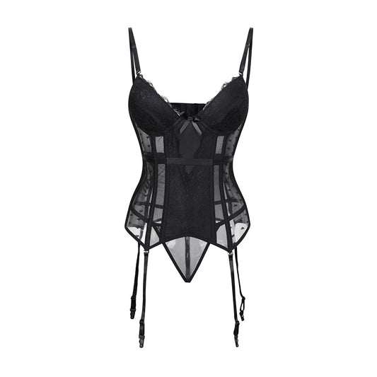 Bustier Corset Dentelle Noir