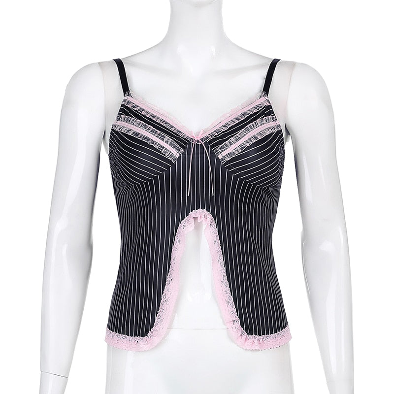 Coraco Dentelle Noir Ouvert
