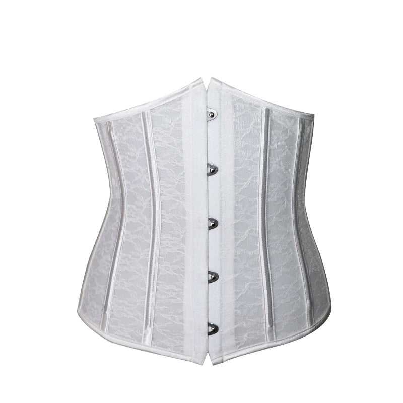 Corset Court Dentelle Blanc