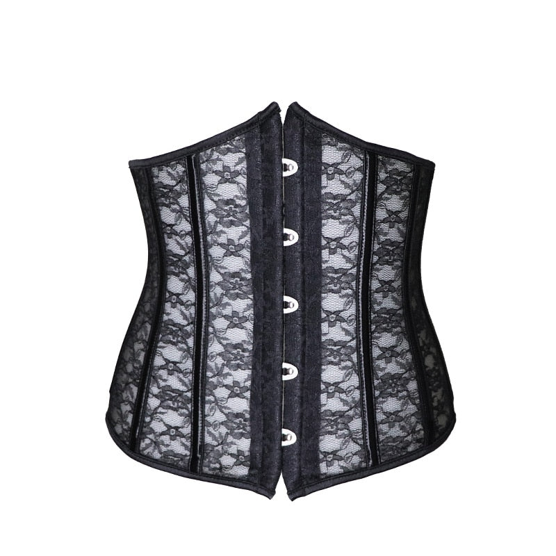Corset Court Dentelle Noir