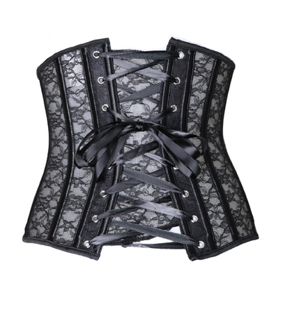 Corset Courte Dentelle Noire