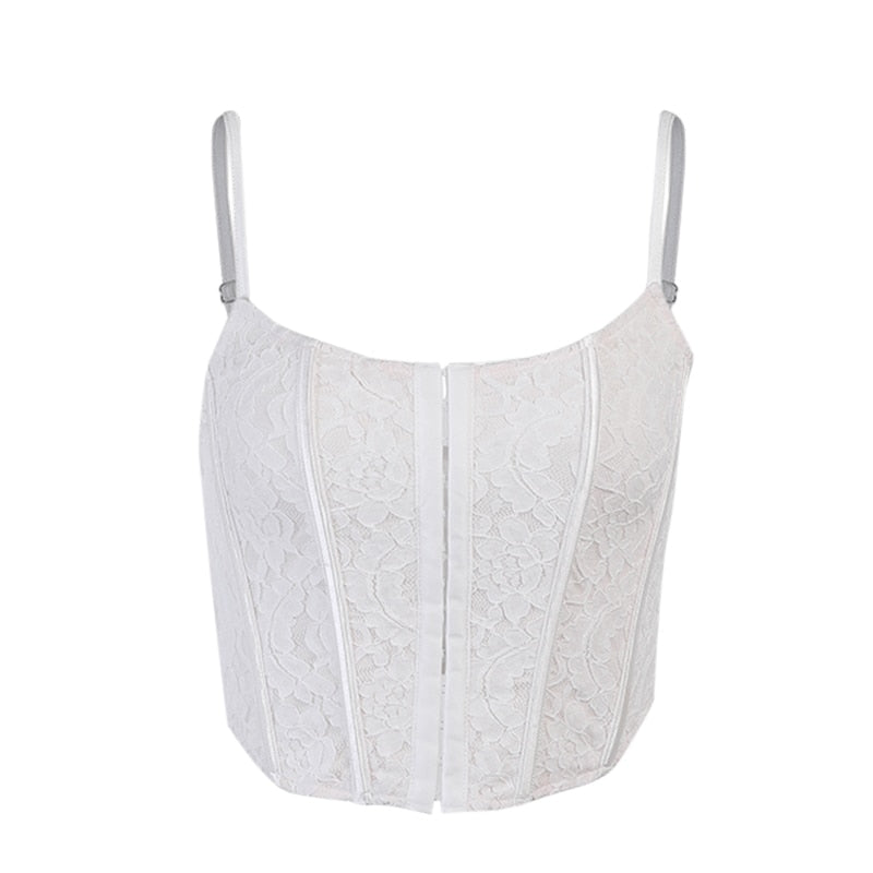 Corset Dentelle Blanc