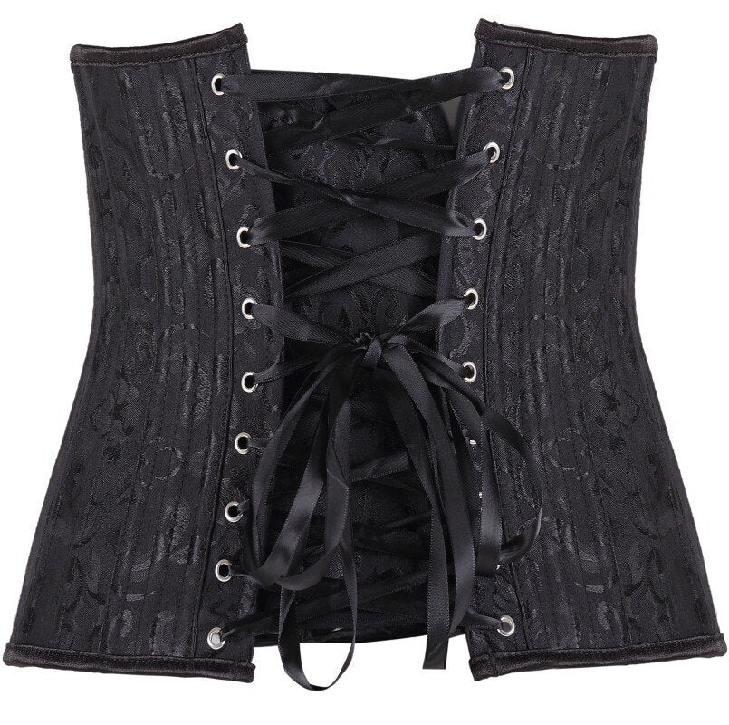 Corset Lacet Dentelle Noire