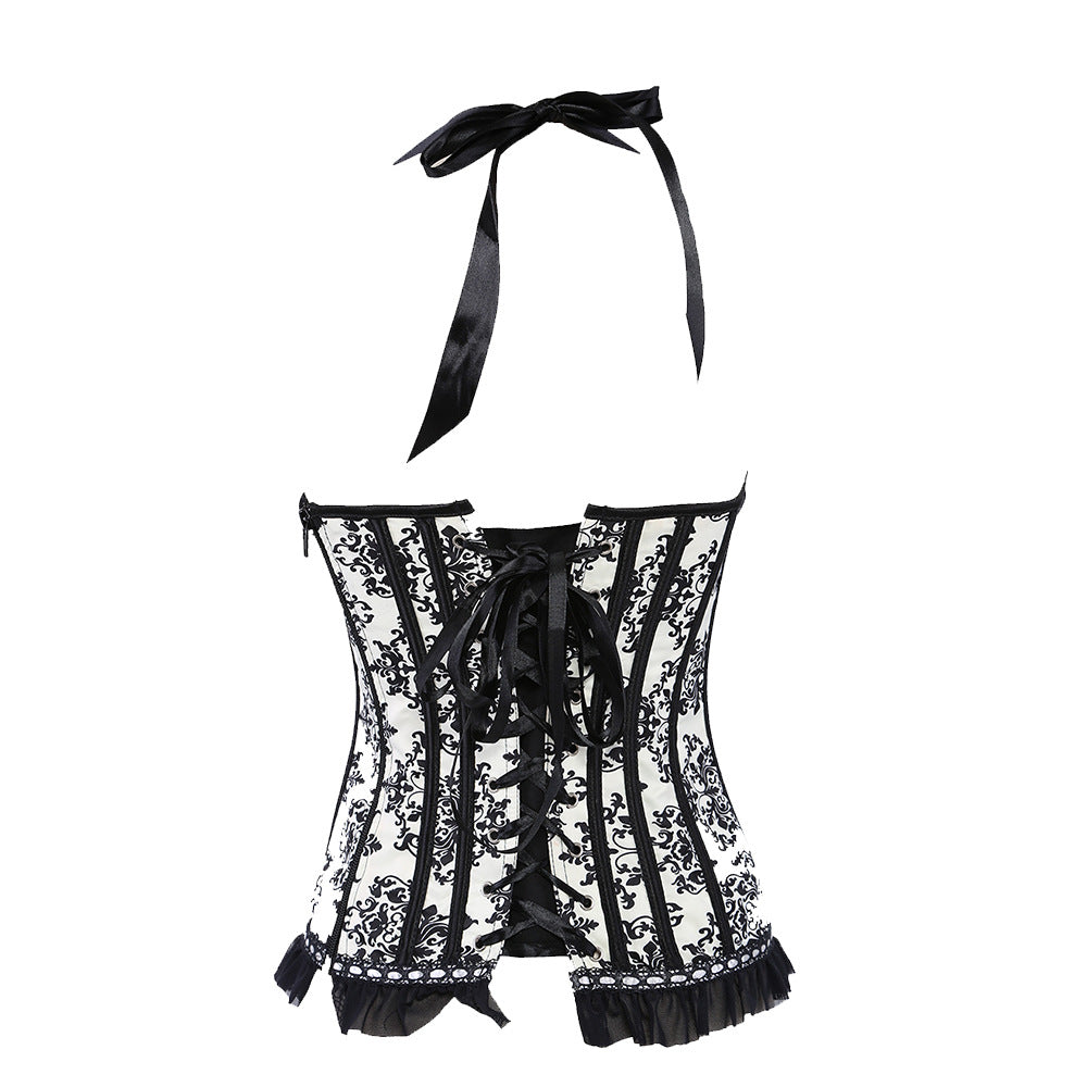 Corset Top Dentelle Noire