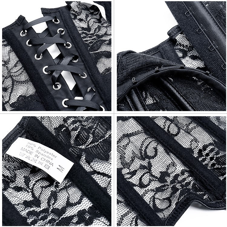Corset en Dentelle Noir