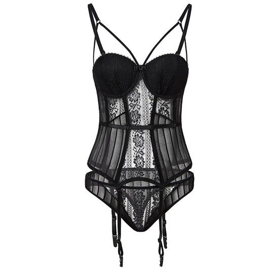 Dentelle et Corset Noir