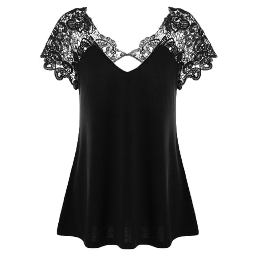 Haut Dentelle Grande Taille Noir