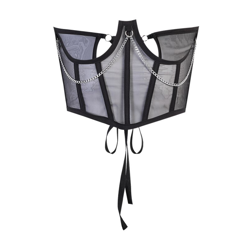 Corset Dentelle Transparent