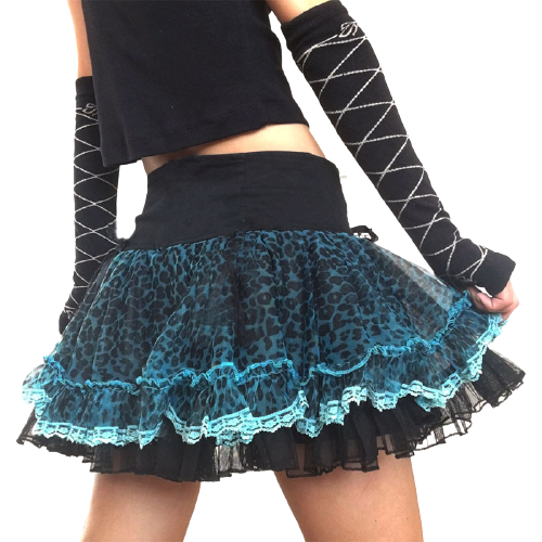 Jupe volantée dentelle hotsell