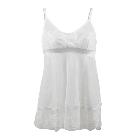 Nuisette Dentelle Blanche Grande Taille