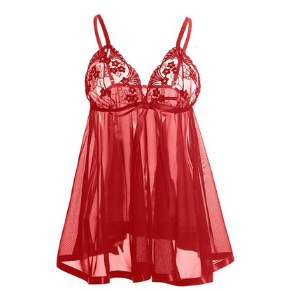 Nuisette Femme Dentelle Grande Taille Rouge