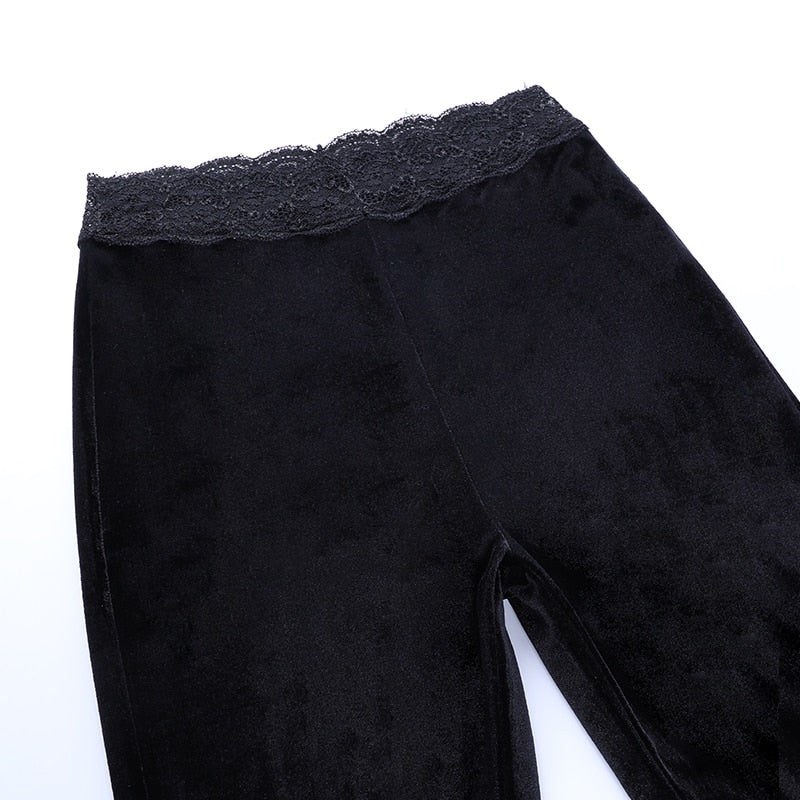 Pantalon Dentelle Noir