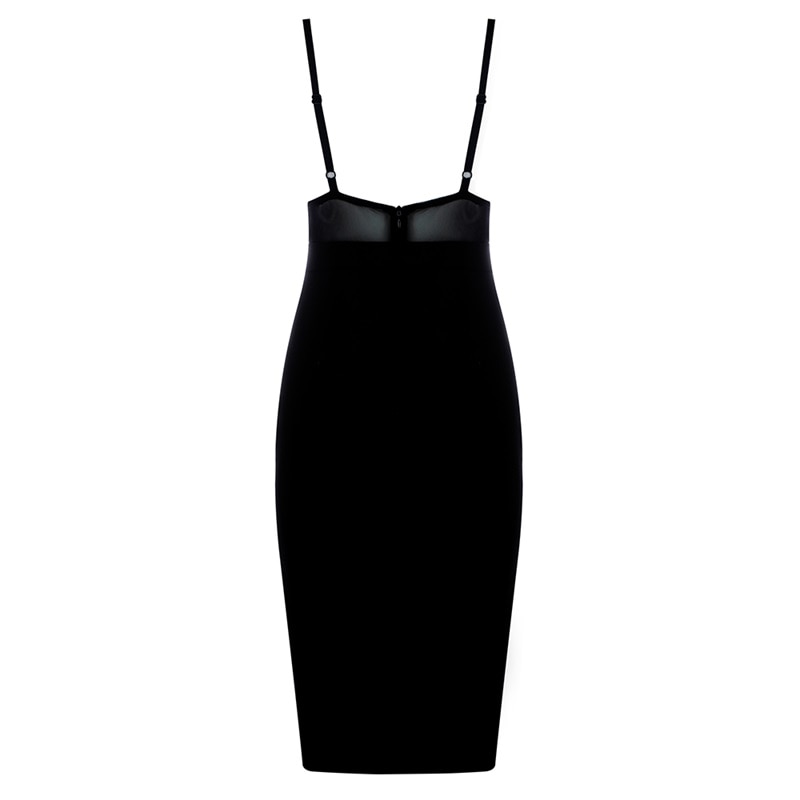 Robe Nuisette Noire Dentelle de Dos