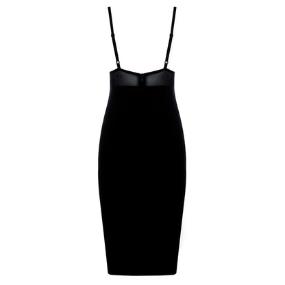 Robe Nuisette Noire Dentelle de Dos