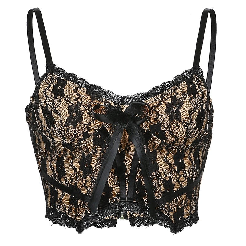 Top Dentelle Or