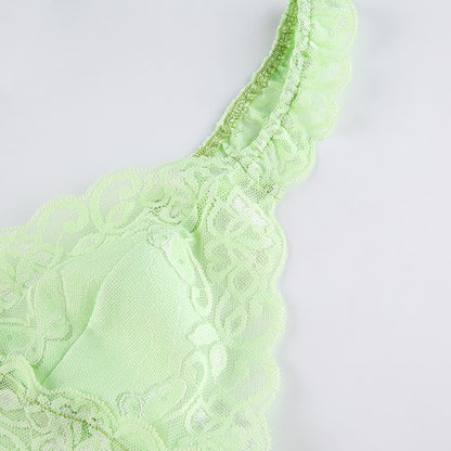 Top Dentelle Vert